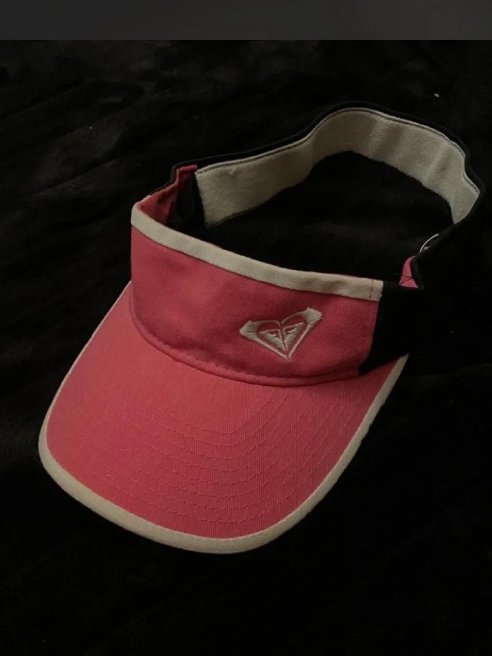 ROXY Pink and Cream Girls' Sport Visor